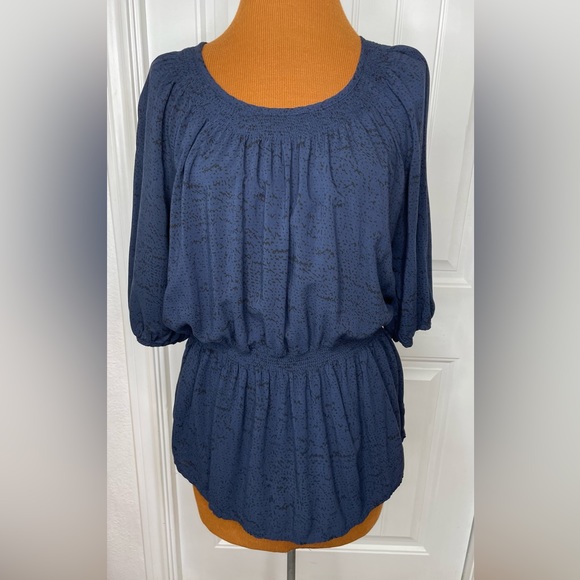 Mossimo Supply Co. Tops - Casual Elastic Waist Pullover Top Blue Size Large